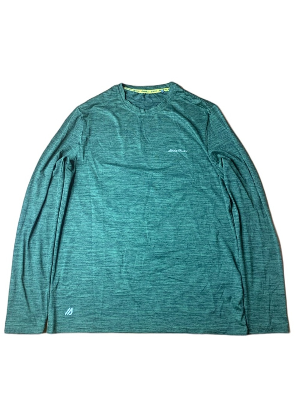 Eddie Bauer Motion FreeDry Long Sleeve Shirt Green Heather Medium